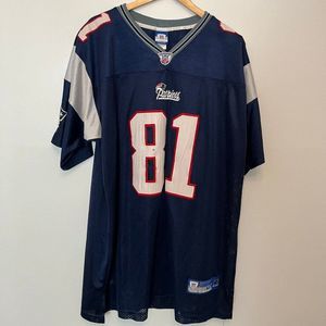 Vintage NFL Reebok New England Patriots Randy Moss #81 Jersey Size 2XL